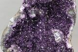 Amethyst Geode with Metal Stand - Deep Purple Crystals #227743-3
